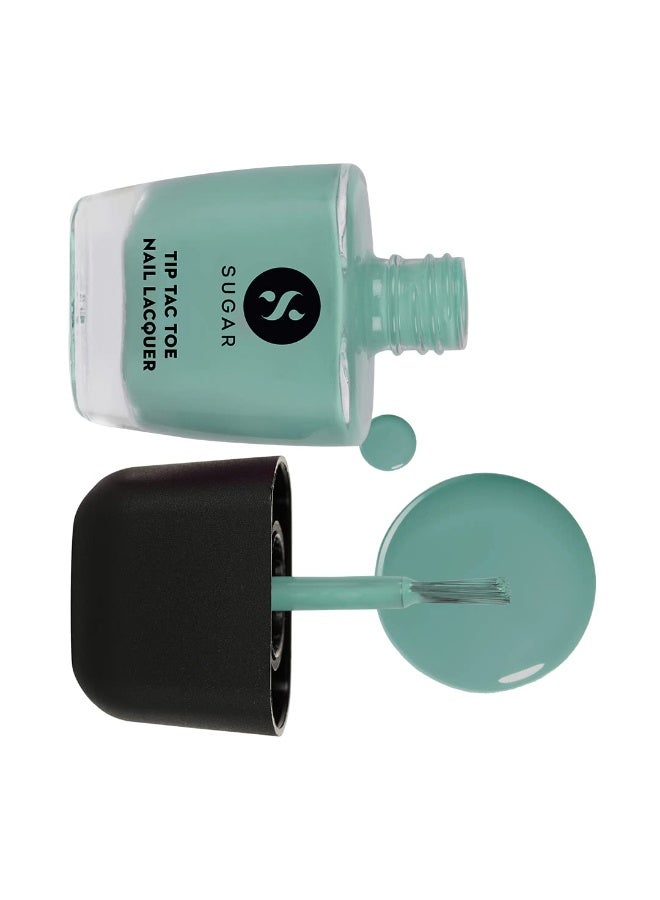 SUGAR Cosmetics Tip Tac Toe Nail Lacquer Classic | Long-lasting, 100% Chip-resistant & Glossy Finish | 10ml - 08 Sacred Sage - Image 4